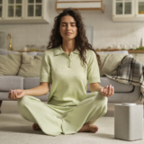 full-shot-woman-meditating-home